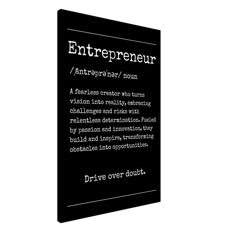 "Entrepreneur" Definition Wall Art |YourBoldEssence