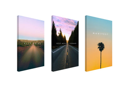 3X Inspirational Aesthetic Canvas Bundle