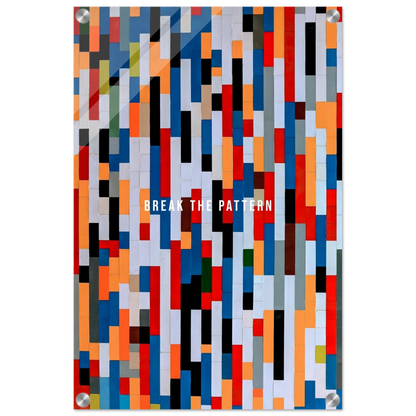 Break the Pattern - Your Bold Essence | Motivational and Inspirational Canvas Wall Art Poster