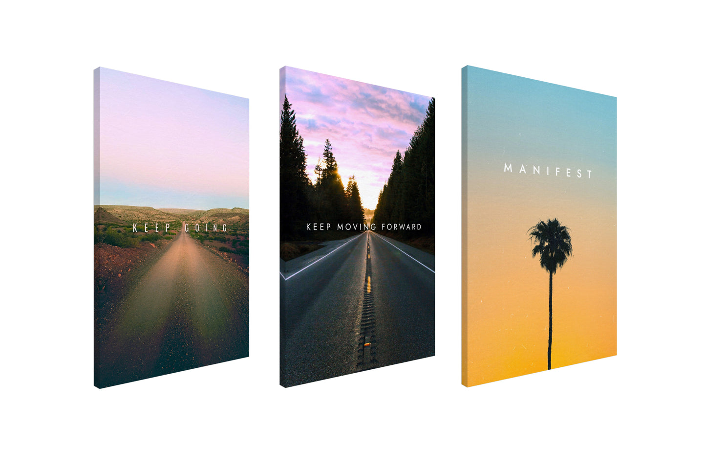 3X Inspirational Aesthetic Canvas Bundle