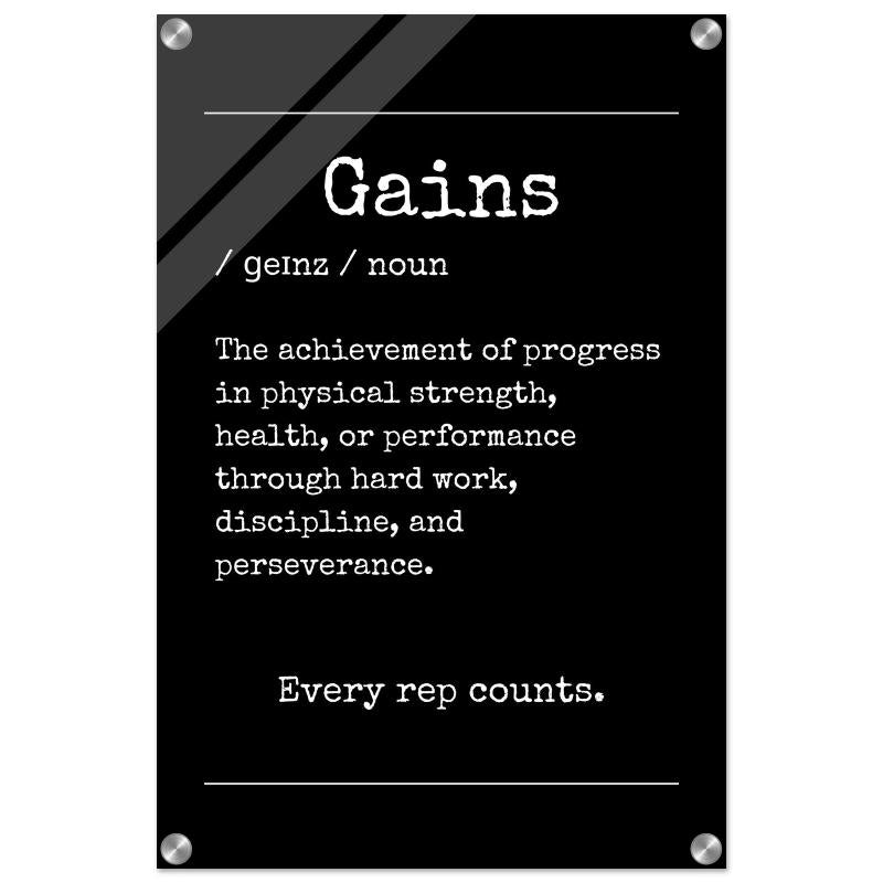 "Gains" Wall Decor | YourBoldEssence