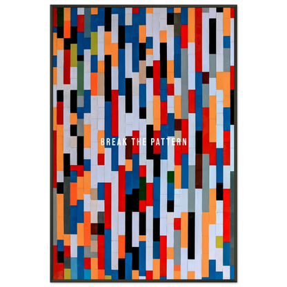 Break the Pattern - Your Bold Essence | Motivational and Inspirational Canvas Wall Art Poster