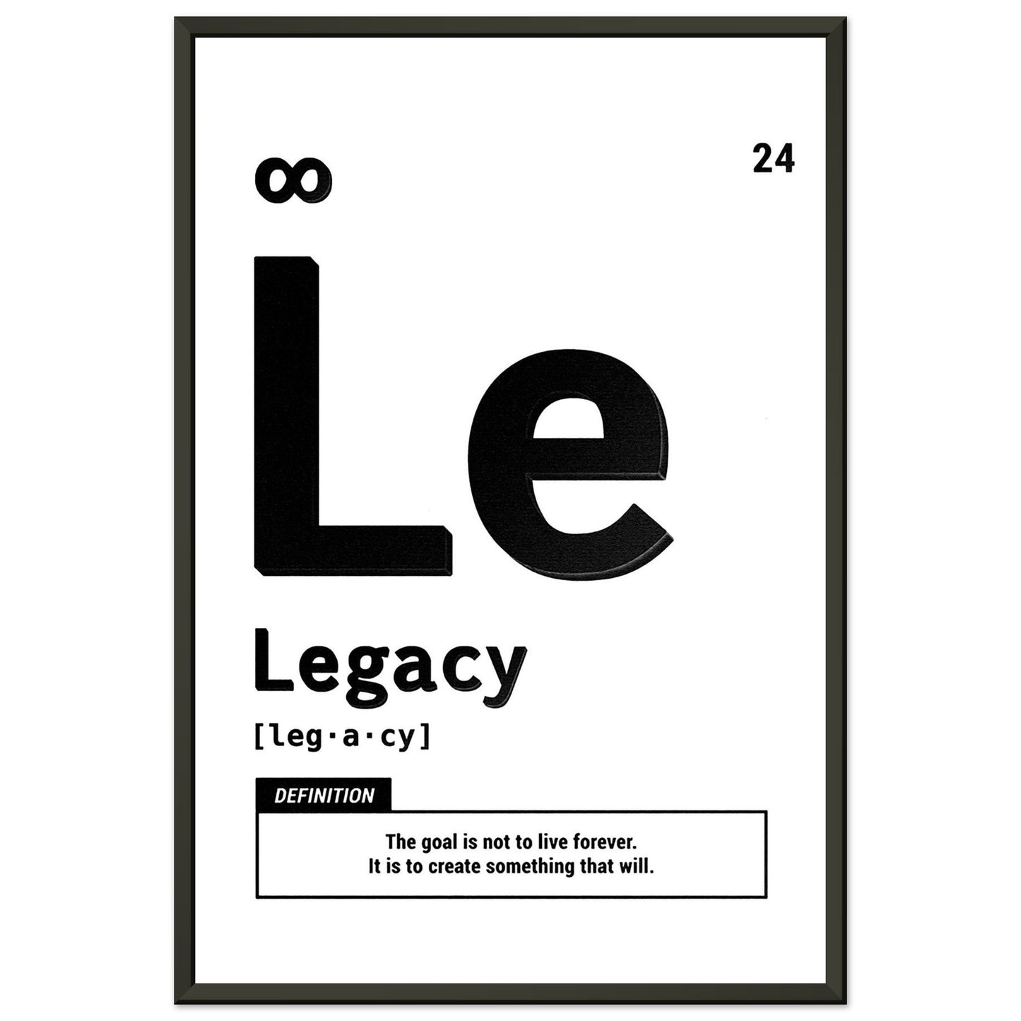 Legacy - Your Bold Essence | Motivational and Inspirational Canvas Wall Art Poster