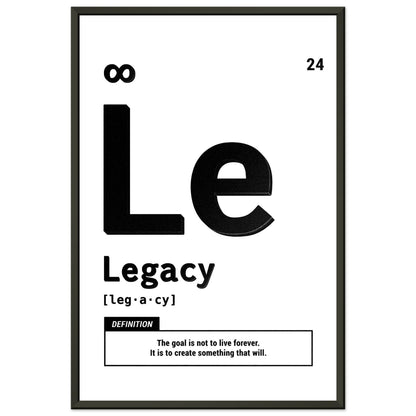 Legacy - Your Bold Essence | Motivational and Inspirational Canvas Wall Art Poster