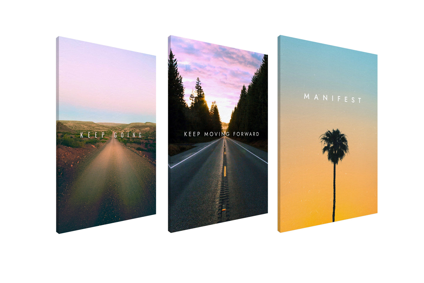 3X Inspirational Aesthetic Canvas Bundle