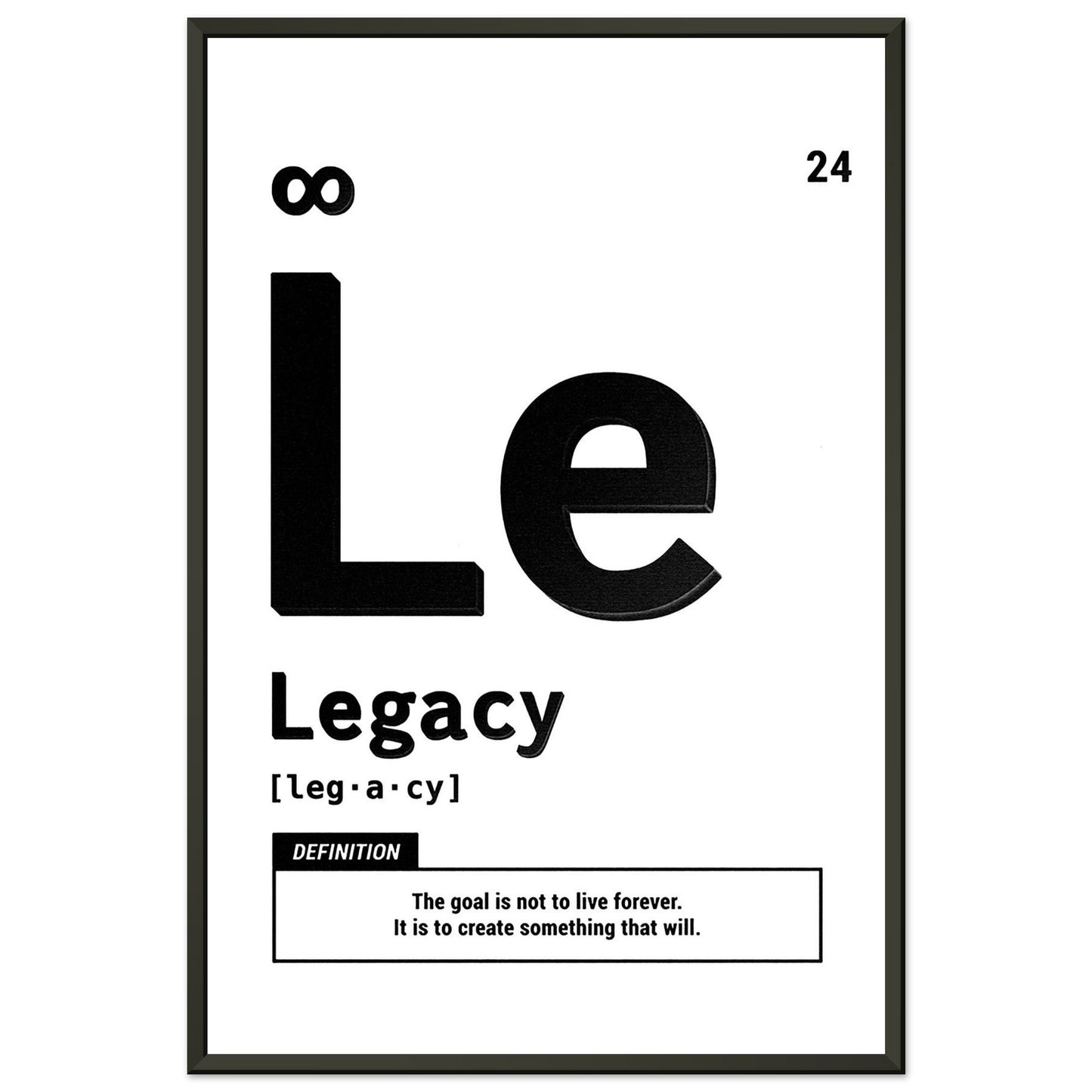 Legacy - Your Bold Essence | Motivational and Inspirational Canvas Wall Art Poster
