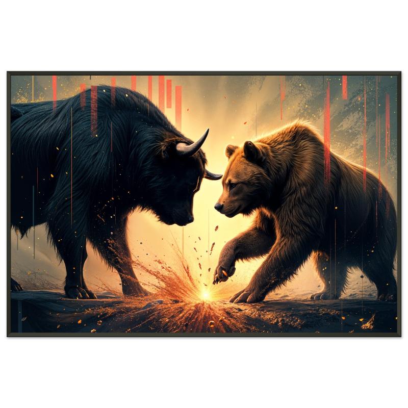 "Clash on Wall Street" Artwork  | YourBoldEssence