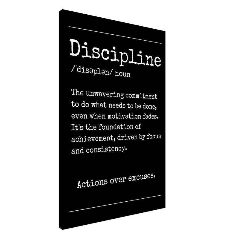 "Discipline" Wall Art | YourBoldEssence