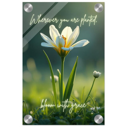 "Bloom with Grace" Wall Art | YourBoldEssence