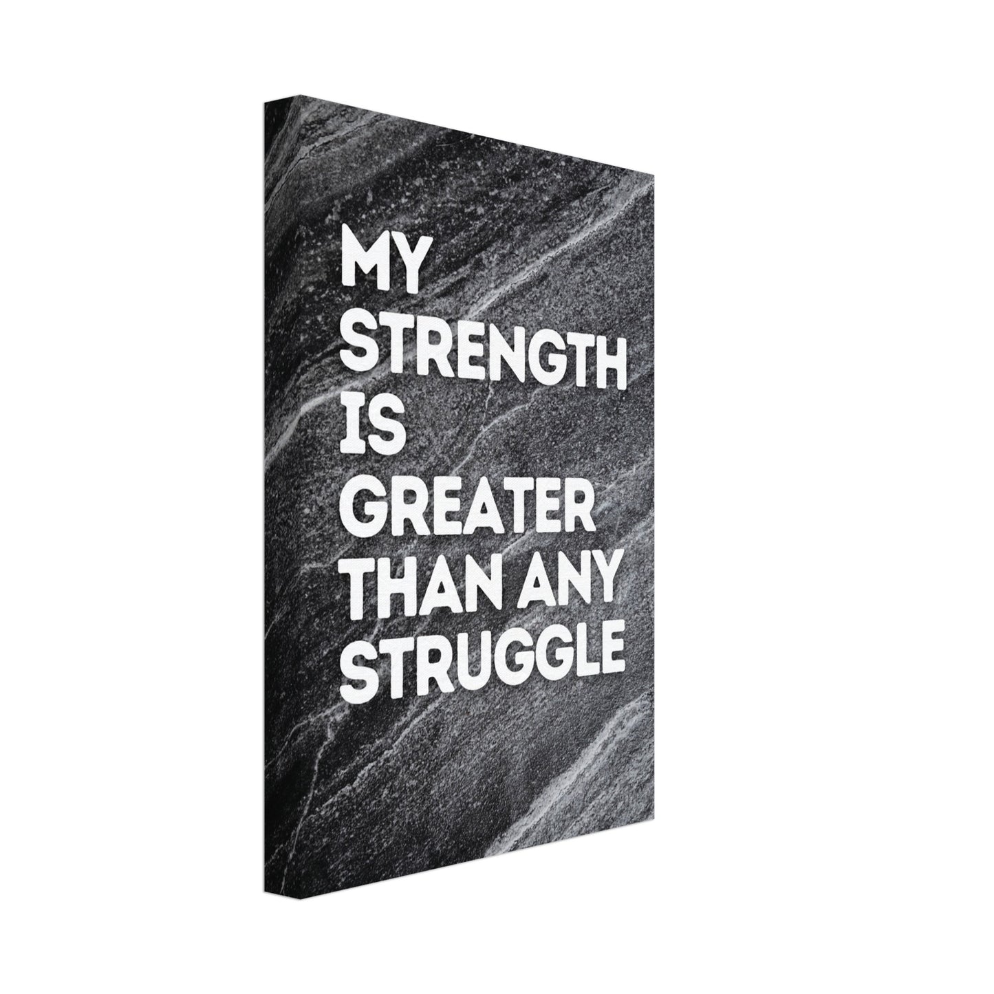 "My Strength Is Greater Than Any Struggle" Wall Art – Motivational Decor | YourBoldEssence