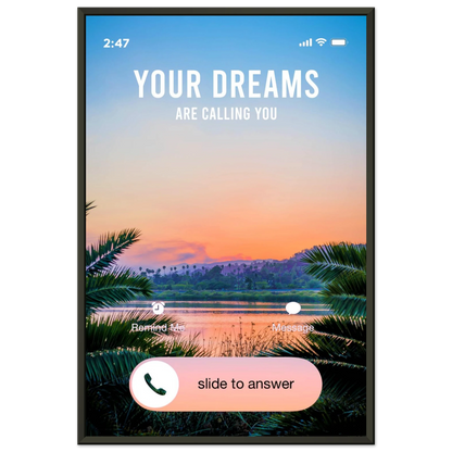Answer the Call - Your Bold Essence | Motivational and Inspirational Canvas Wall Art Poster
