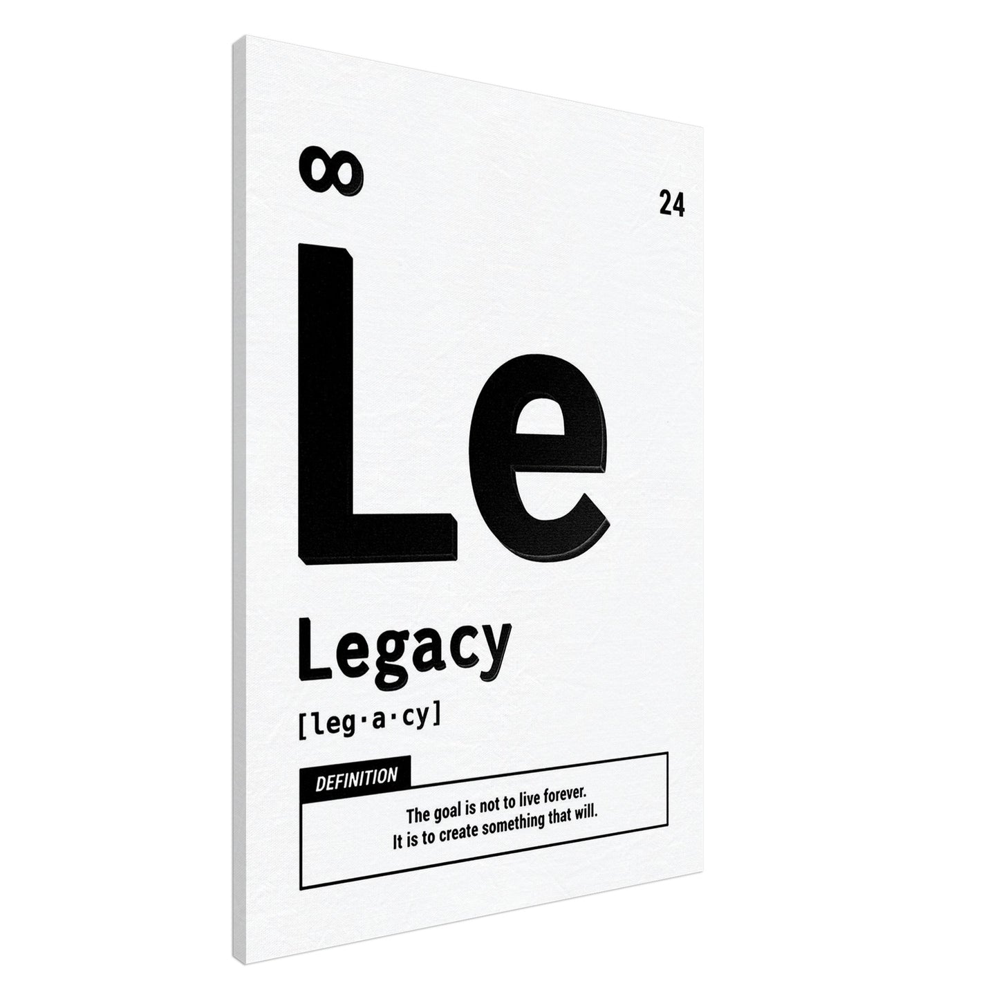 Legacy - Your Bold Essence | Motivational and Inspirational Canvas Wall Art Poster