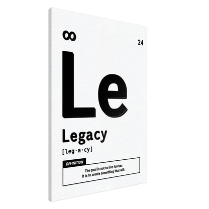 Legacy - Your Bold Essence | Motivational and Inspirational Canvas Wall Art Poster