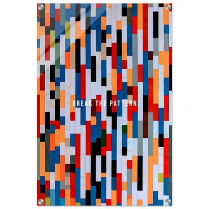 Break the Pattern - Your Bold Essence | Motivational and Inspirational Canvas Wall Art Poster