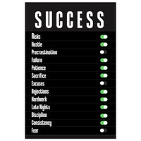 Success Switch - Your Bold Essence | Motivational and Inspirational Canvas Wall Art Poster