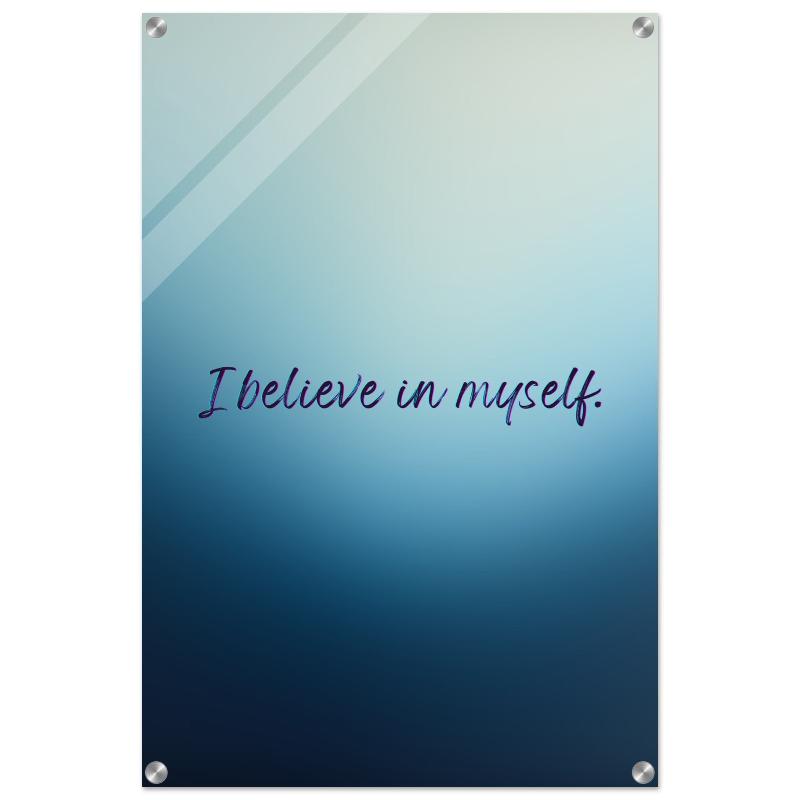 "Believe in Yourself Affirmation" Wall Art | YourBoldEssence