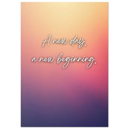 "A New Day" Wall Art | YourBoldEssence