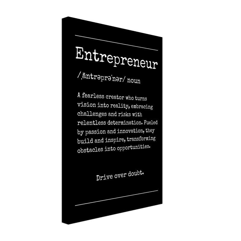 "Entrepreneur" Definition Wall Art |YourBoldEssence