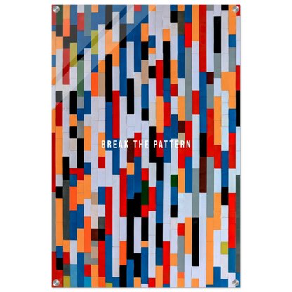 Break the Pattern - Your Bold Essence | Motivational and Inspirational Canvas Wall Art Poster