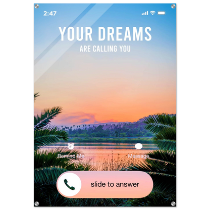 Answer the Call - Your Bold Essence | Motivational and Inspirational Canvas Wall Art Poster