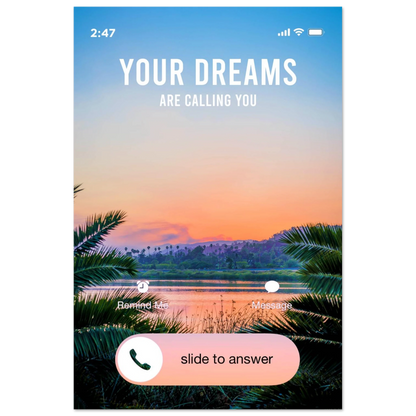 Answer the Call - Your Bold Essence | Motivational and Inspirational Canvas Wall Art Poster