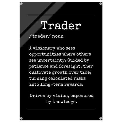 "Trader" Wall Art | YourBoldEssence