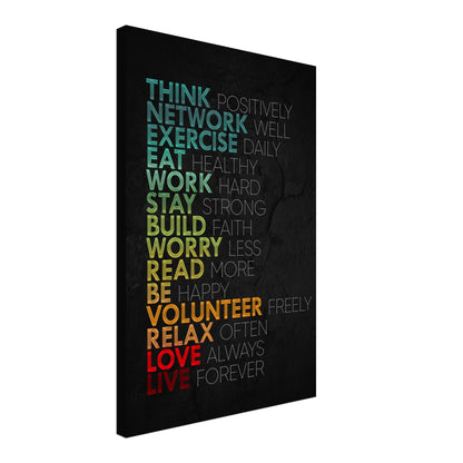 Positive Life Habits - Your Bold Essence | Motivational and Inspirational Canvas Wall Art Poster
