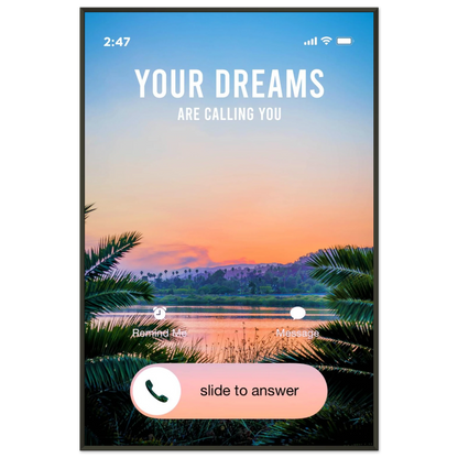 Answer the Call - Your Bold Essence | Motivational and Inspirational Canvas Wall Art Poster