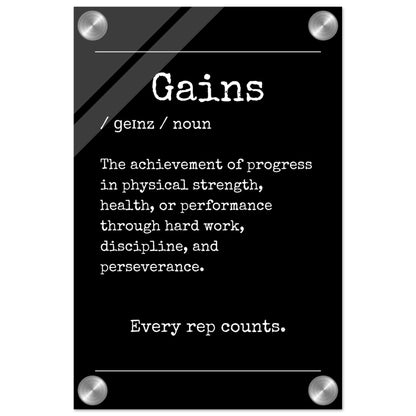 "Gains" Wall Decor | YourBoldEssence