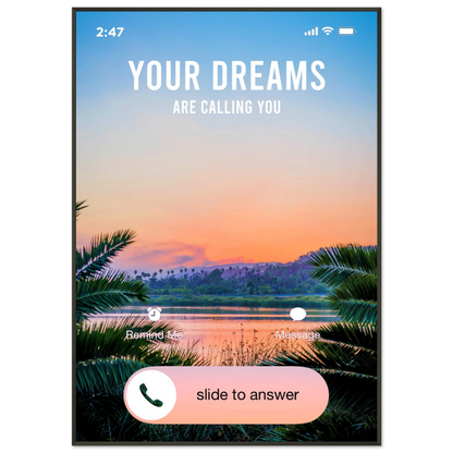 Answer the Call - Your Bold Essence | Motivational and Inspirational Canvas Wall Art Poster