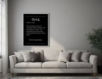Grit - Your Bold Essence | Motivational and Inspirational Canvas Wall Art Poster