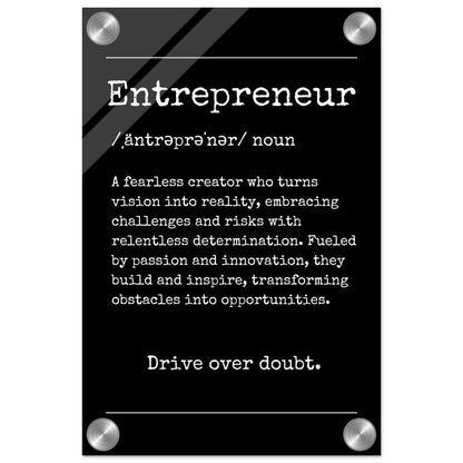 "Entrepreneur" Definition Wall Art |YourBoldEssence