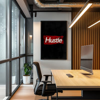 Hustle - Your Bold Essence | Motivational and Inspirational Canvas Wall Art Poster