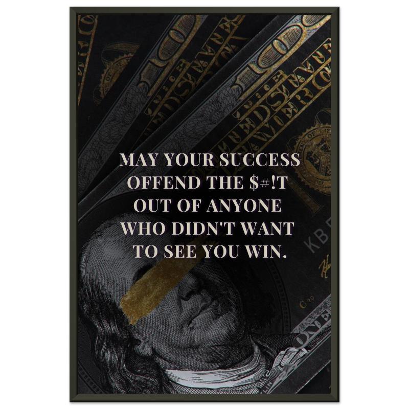 "Offend Them with Success (Censored)" Wall Art | YourBoldEssence