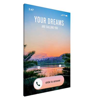 Answer the Call - Your Bold Essence | Motivational and Inspirational Canvas Wall Art Poster