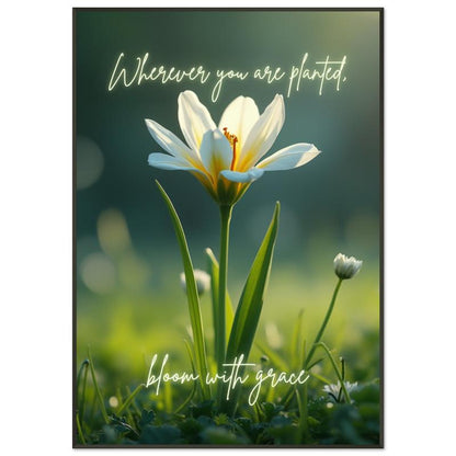 "Bloom with Grace" Wall Art | YourBoldEssence