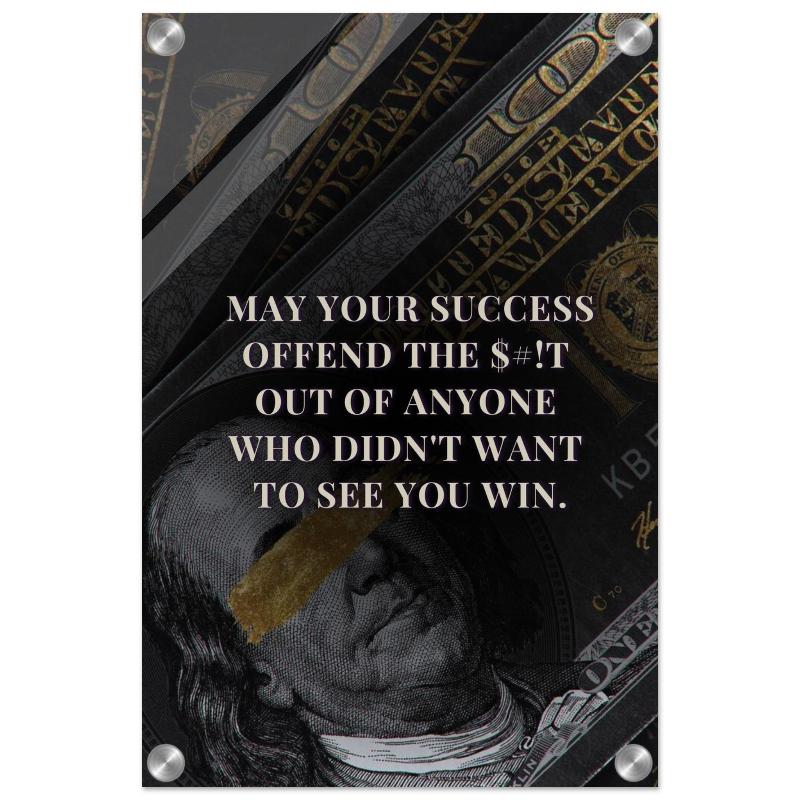 "Offend Them with Success (Censored)" Wall Art | YourBoldEssence