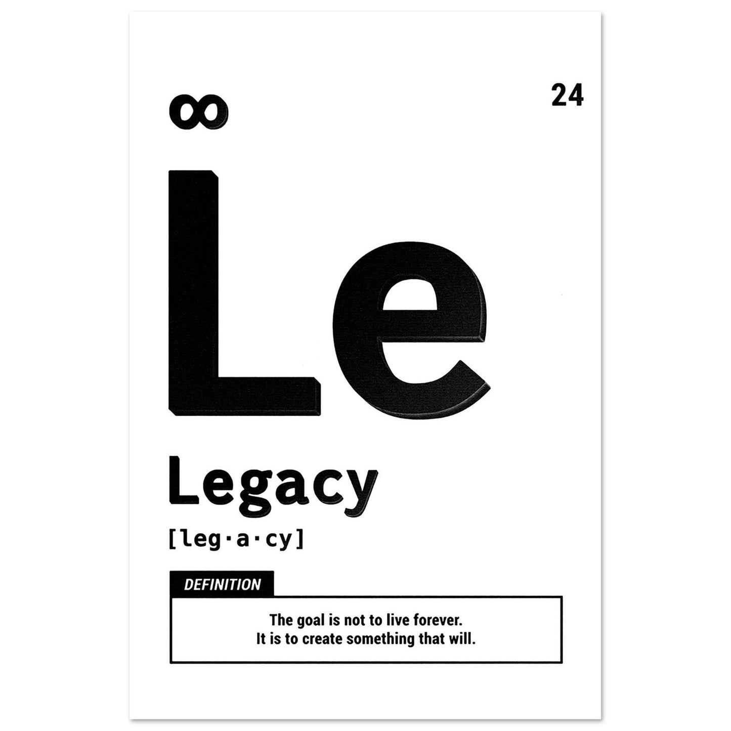 Legacy - Your Bold Essence | Motivational and Inspirational Canvas Wall Art Poster