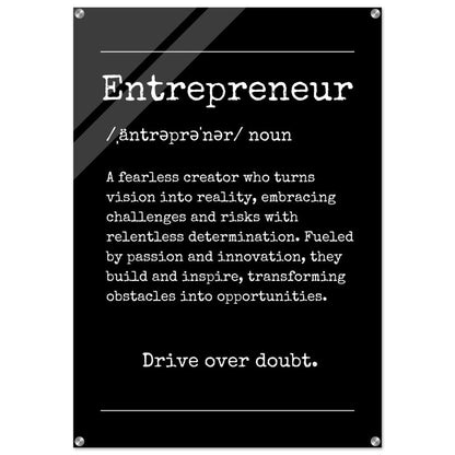 "Entrepreneur" Definition Wall Art |YourBoldEssence