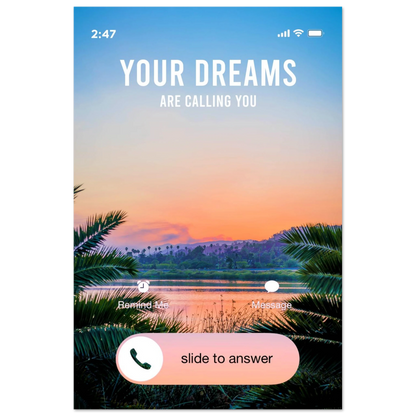 Answer the Call - Your Bold Essence | Motivational and Inspirational Canvas Wall Art Poster