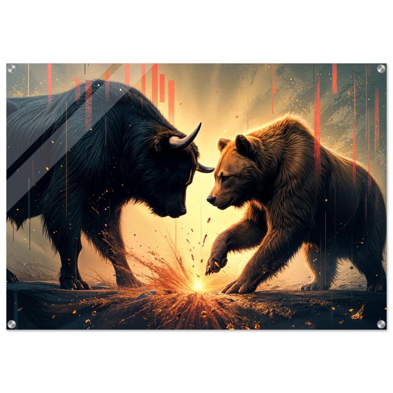 "Clash on Wall Street" Artwork  | YourBoldEssence