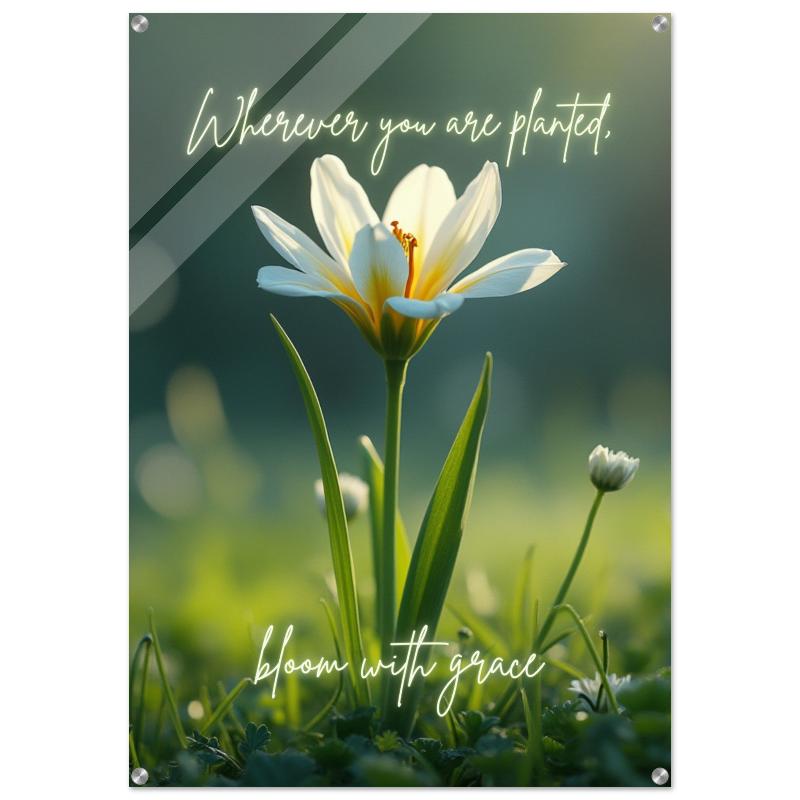 "Bloom with Grace" Wall Art | YourBoldEssence