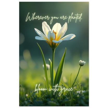 "Bloom with Grace" Wall Art | YourBoldEssence