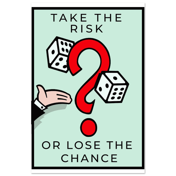 Take the Risk - Your Bold Essence | Motivational and Inspirational Canvas Wall Art Poster