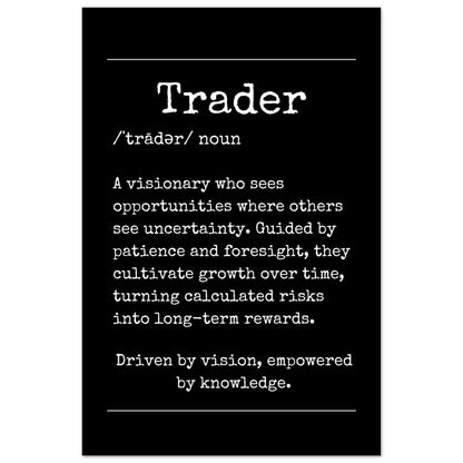 "Trader" Wall Art | YourBoldEssence