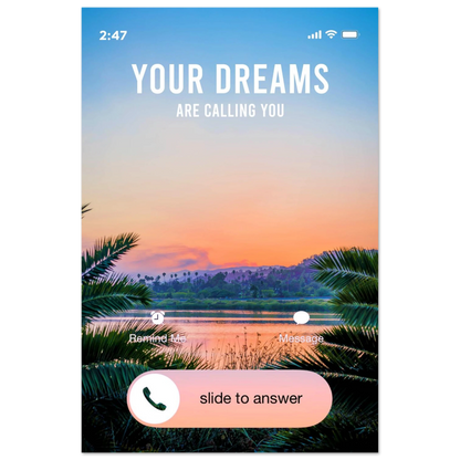 Answer the Call - Your Bold Essence | Motivational and Inspirational Canvas Wall Art Poster
