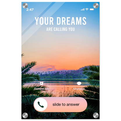 Answer the Call - Your Bold Essence | Motivational and Inspirational Canvas Wall Art Poster