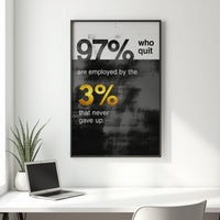 97% Quit. 3% Persist.