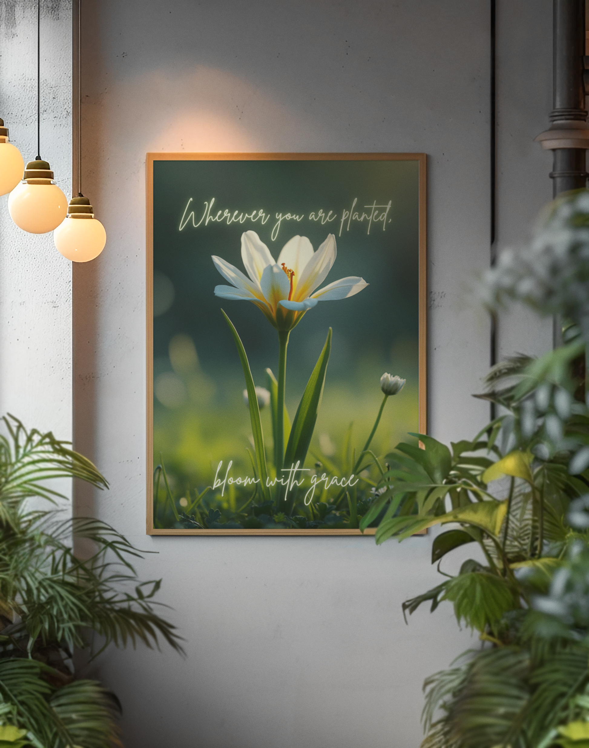 Bloom with Grace Wall Art | YourBoldEssence