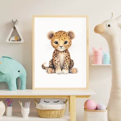 Cheetah Cub Nursery Wall Art | Your Bold Essence